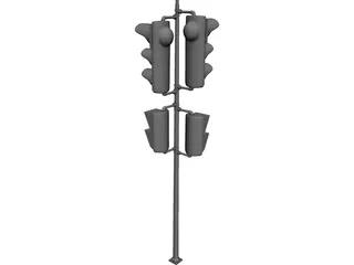 Traffic Light 3D Model