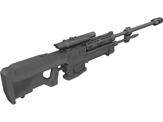 Halo Reach Sniper Rifle 3D Model