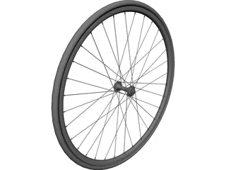 Bike Front Wheel CAD 3D Model