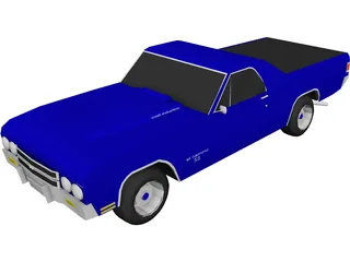 Chevrolet El Camino SS 454 3D Model