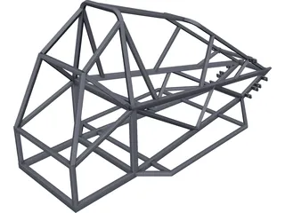 Chassis Kart Cross CAD 3D Model