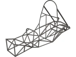 Chassis Estrutura FT-05 CAD 3D Model