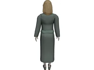 Reception Girl 3D Model