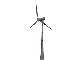 Wind Turbine 3D Model