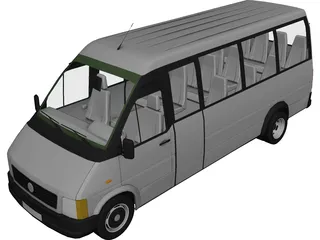 Volkswagen LTM Bus 3D Model