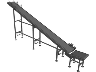 Conveyor Belt CAD 3D Model