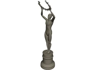 Award Statue 3D Model