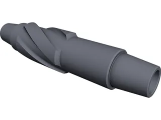 Down Hole Drill Stabilizer CAD 3D Model