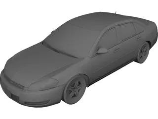 Chevrolet Impala (2009) 3D Model 3D Preview