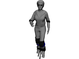 Jumper Girl 3D Model