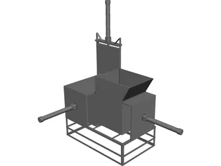Garbage Machine CAD 3D Model