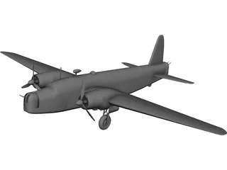 RAF Vickers Wellington Mk.1 3D Model 3D Preview