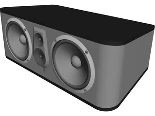 JBL-ES25C Center Speaker CAD 3D Model