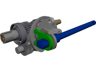 Gear Box CAD 3D Model