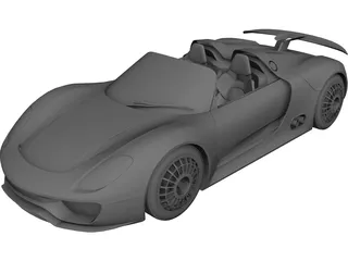 Porsche 918 Spyder Concept 3D Model