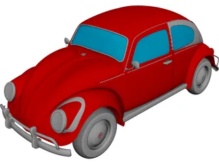 Volkswagen Beetle CAD 3D Model