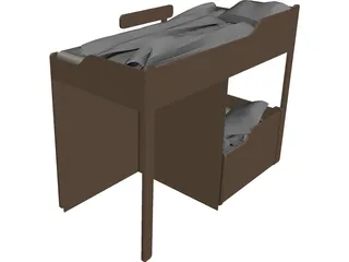 Bunk Bed 3D Model