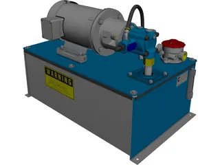 Hydraulic Power Pack 3D Model