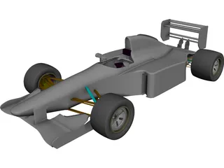 Sauber F1 Car CAD 3D Model