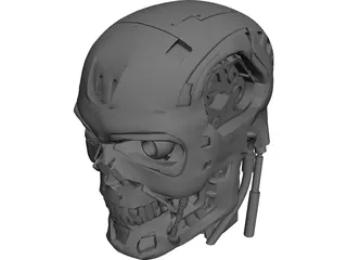 T800 Head 3D Model