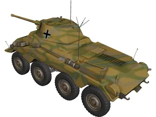 Panzerspahwagen Sd.Kfz. 234 Puma 3D Model