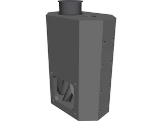 Twin Screw Supercharger 3D Model