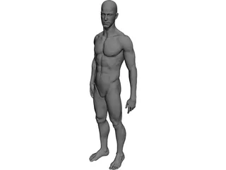 Man Athlete Standing 3D Model