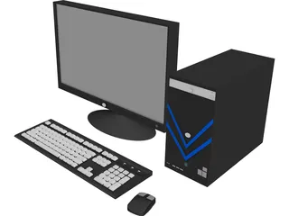 HP Computer 3D Model