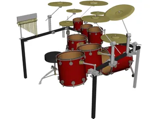 Drum Set 3D Model