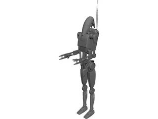 Star Wars B1 Battle Droid 3D Model 3D Preview