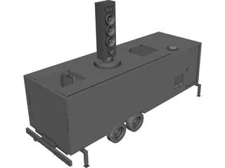 Trailer Speaker 3D Model