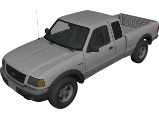 Ford Ranger Pickup 3D Model