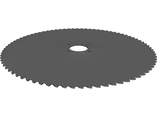 Table Saw Blade 10 inch CAD 3D Model