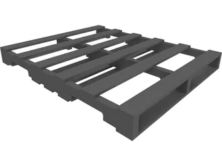 Pallet 40 x 48 CAD 3D Model