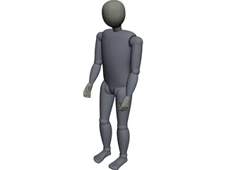 Man Standing CAD 3D Model