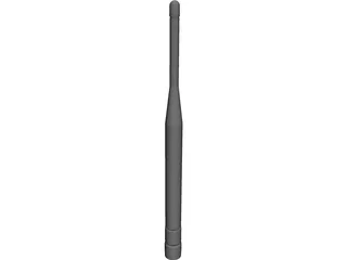 Antenna 800 MHz Whip 3D Model