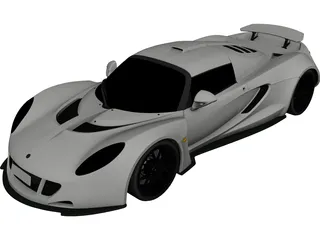 Lotus Hennessey Venom GT (2010) 3D Model