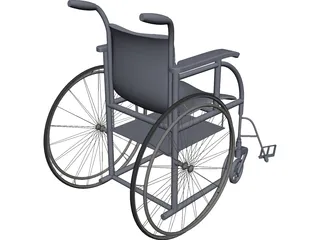 Wheelchair CAD 3D Model