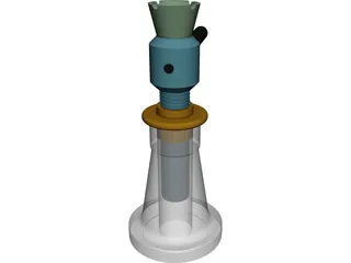 Screw Jack CAD 3D Model