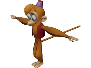 Abu the Monkey 3D Model