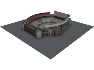 Bryant-Denny Stadium 3D Model 3D Preview