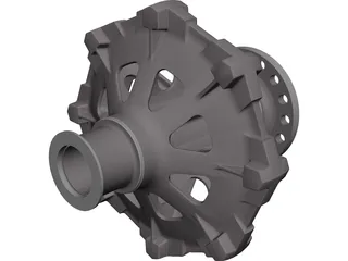 Traction Sheave CAD 3D Model