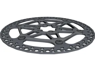 Floating Rotor Disc Brake 3D Model