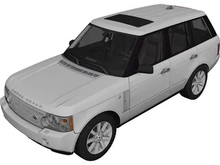 Range Rover Supercharged (2008) 3D Model