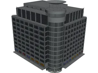 Departement Store of Modern Building 3D Model