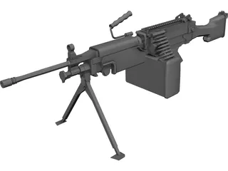 M249 LMG 3D Model