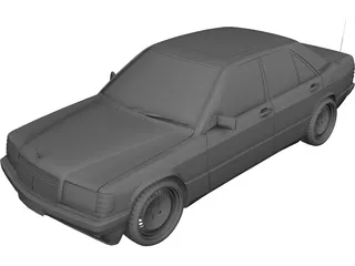 Mercedes-Benz 190 (W201) 3D Model