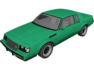 Buick Regal GNX (1987) 3D Model