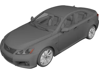 Lexus IS-F 3D Model