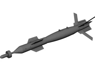 GBU-12 500lb Laser Guided Missile 3D Model